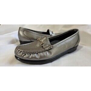 SAS Women’s Metro Slip On Loafer Silver 6.5 W Tripad Comfort San Antonio Shoe Co